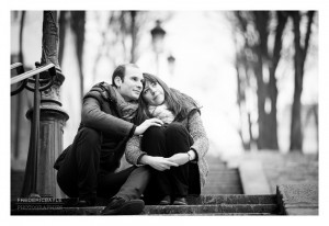 Photo de couple à Montmartre