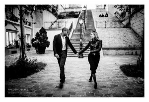 Love session à Montmartre pour un couple magnifique à Paris