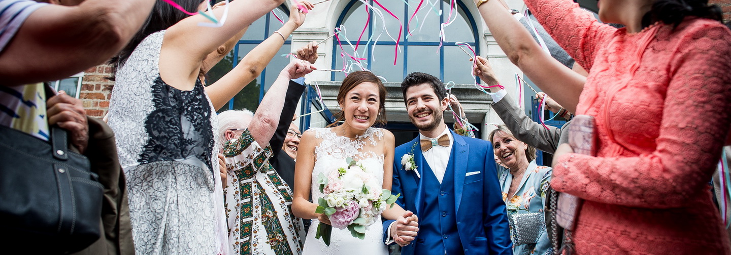 Photographe de mariage, reportage à la mairie