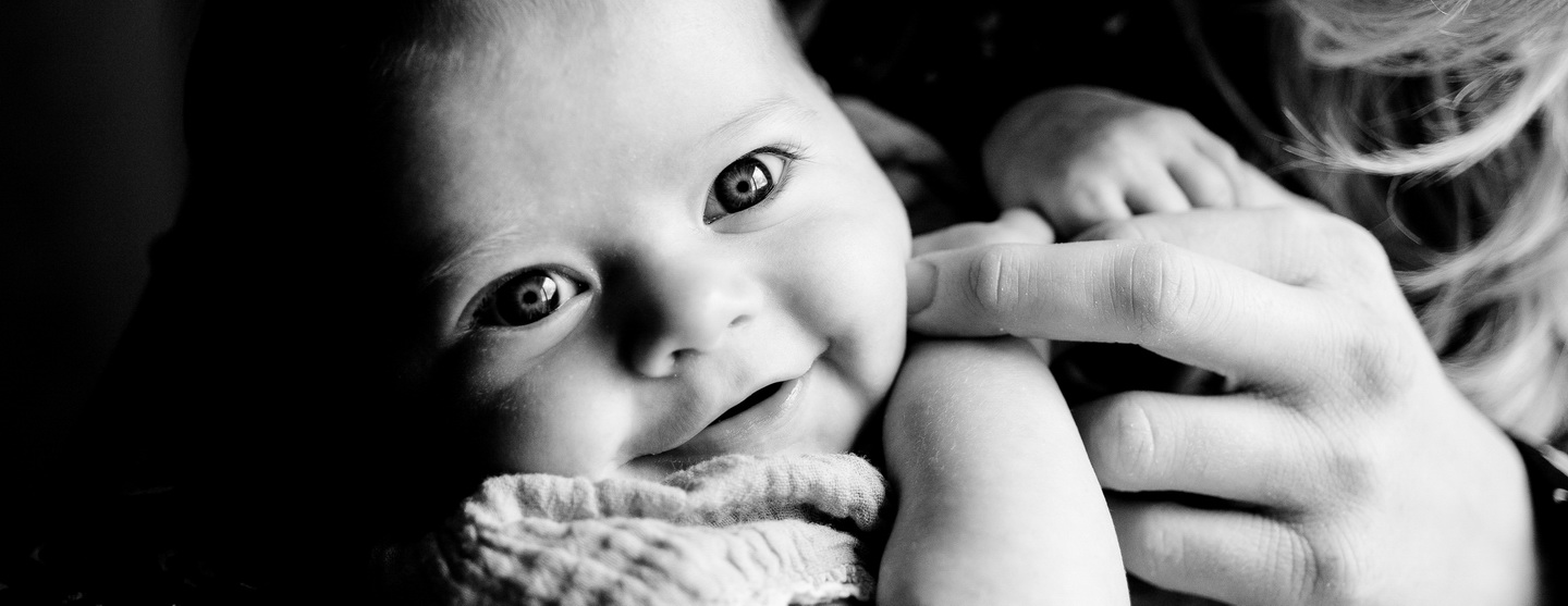 photos de bébé, prise de vue en gros plan du visage de bébé