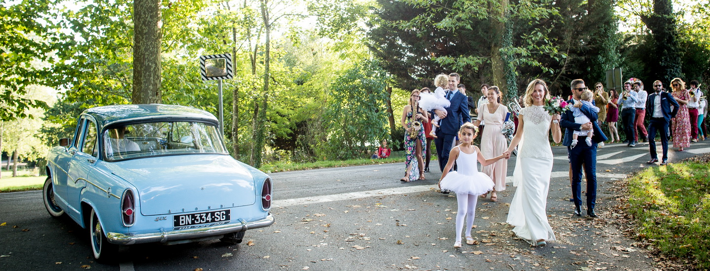 cortège de mariage lors d'un de mes reportages photos