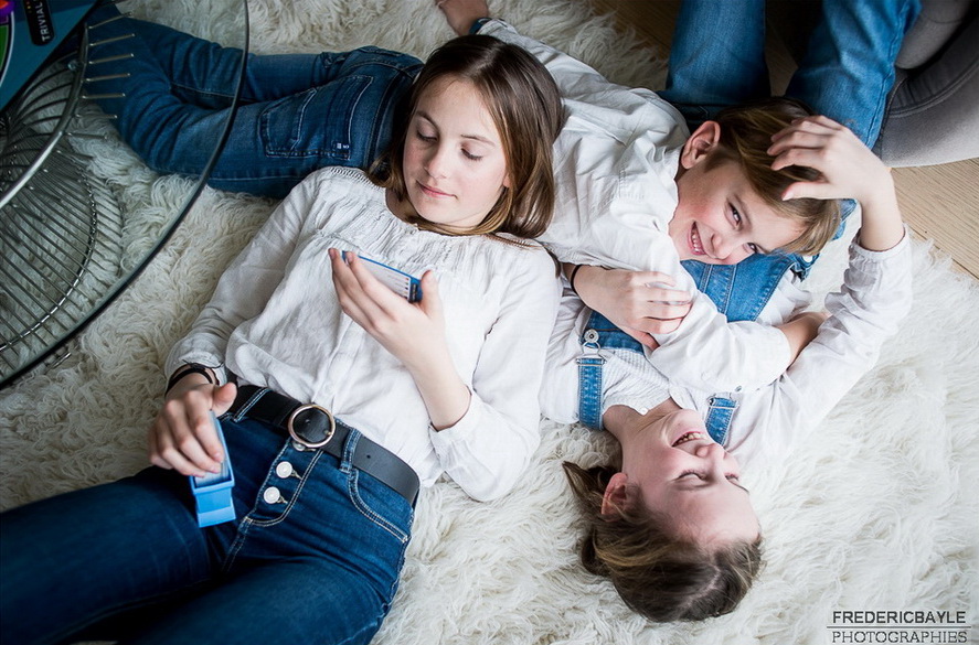 en famille un dimanche à se reposer